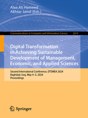 cover image of Digital Transformation in Achieving Sustainable Development of Management, Economic, and Applied Sciences